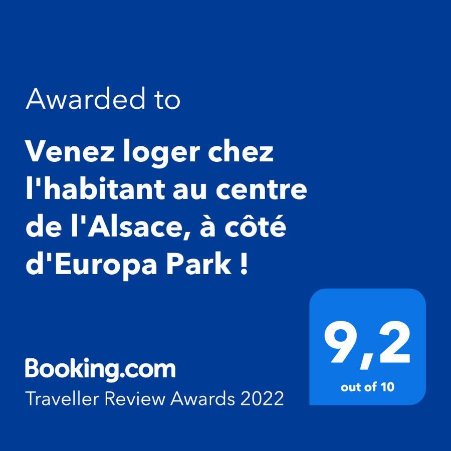 Venez Loger Chez L'Habitant Au Centre De L'Alsace, A Cote D'Europa Park ! Hotel Marckolsheim Exterior photo